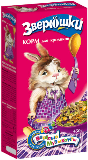 Зверюшки Корм для кроликов, 450 г