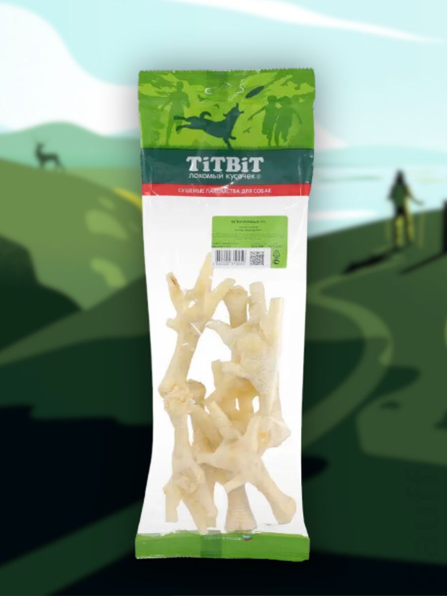 TiTBiT Лакомство Лапки куриные XXL  95 гр 4640000319250