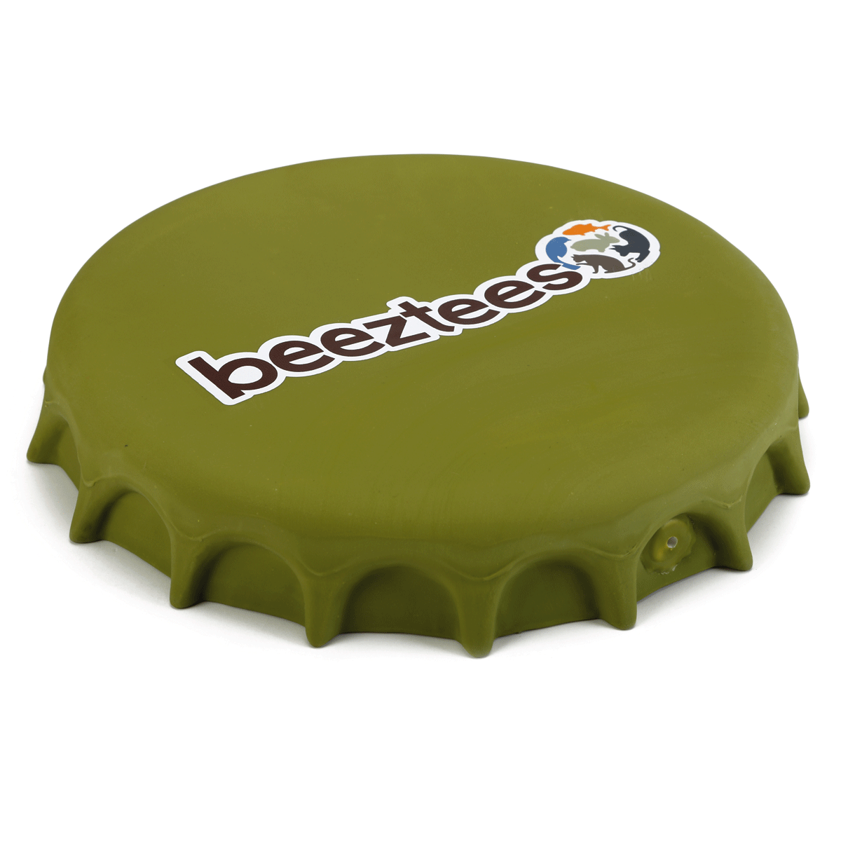 Beeztees  Игрушка для собак фрисби-крышка от бутылки зеленая 24 см