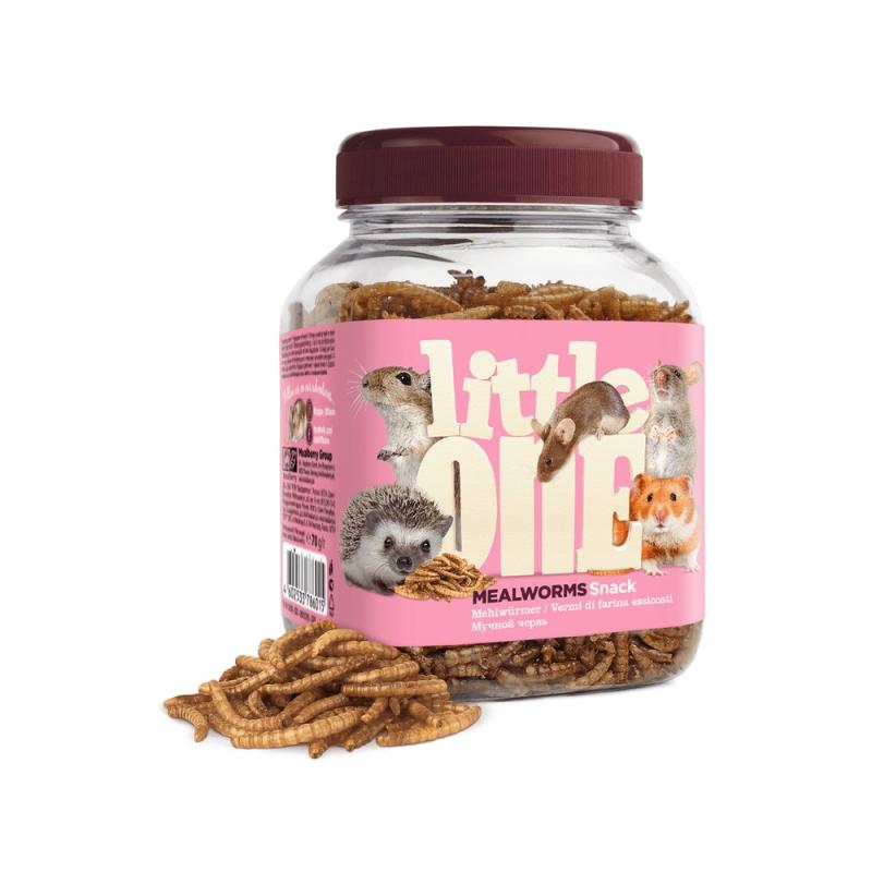 LITTLE ONE Лакомство для всеядных грызунов "Little One" (Литтл Ван) Мучной червь 70 г