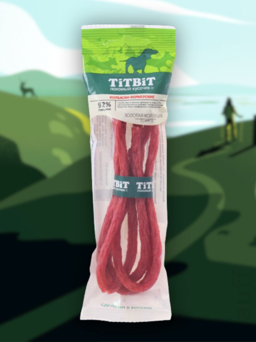 TiTBiT Лакомство Колбаски для собак Фермерские 50 гр 4690538018736