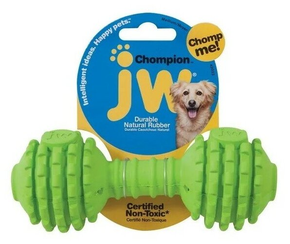 Игрушка для собак JW Chompion Гантель с шипами (S)