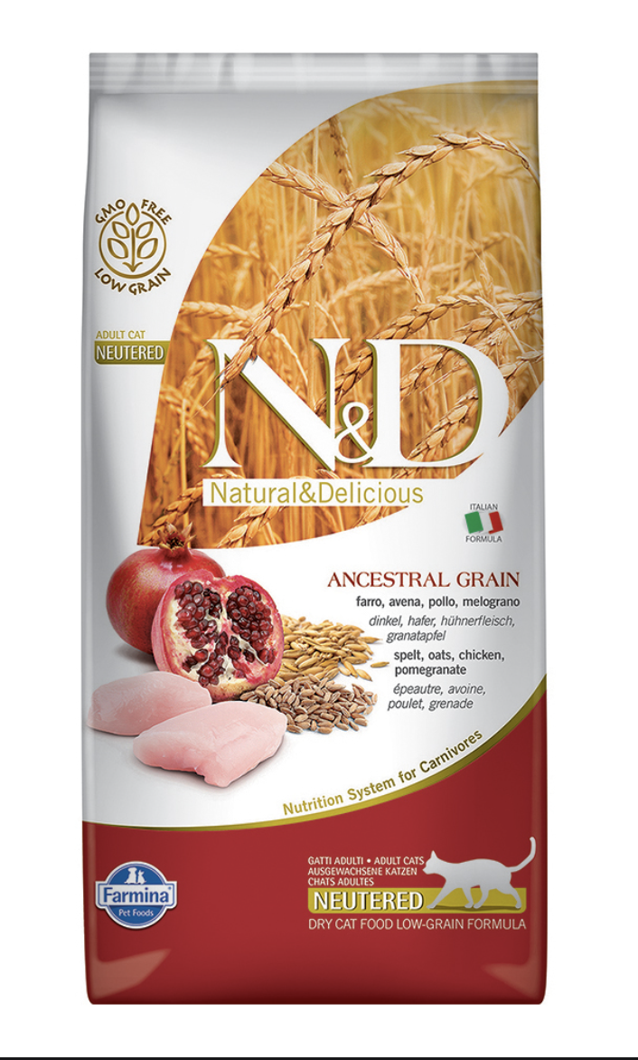 Farmina Low Grain корм для стерилизованных кошек с курицей 5 кг