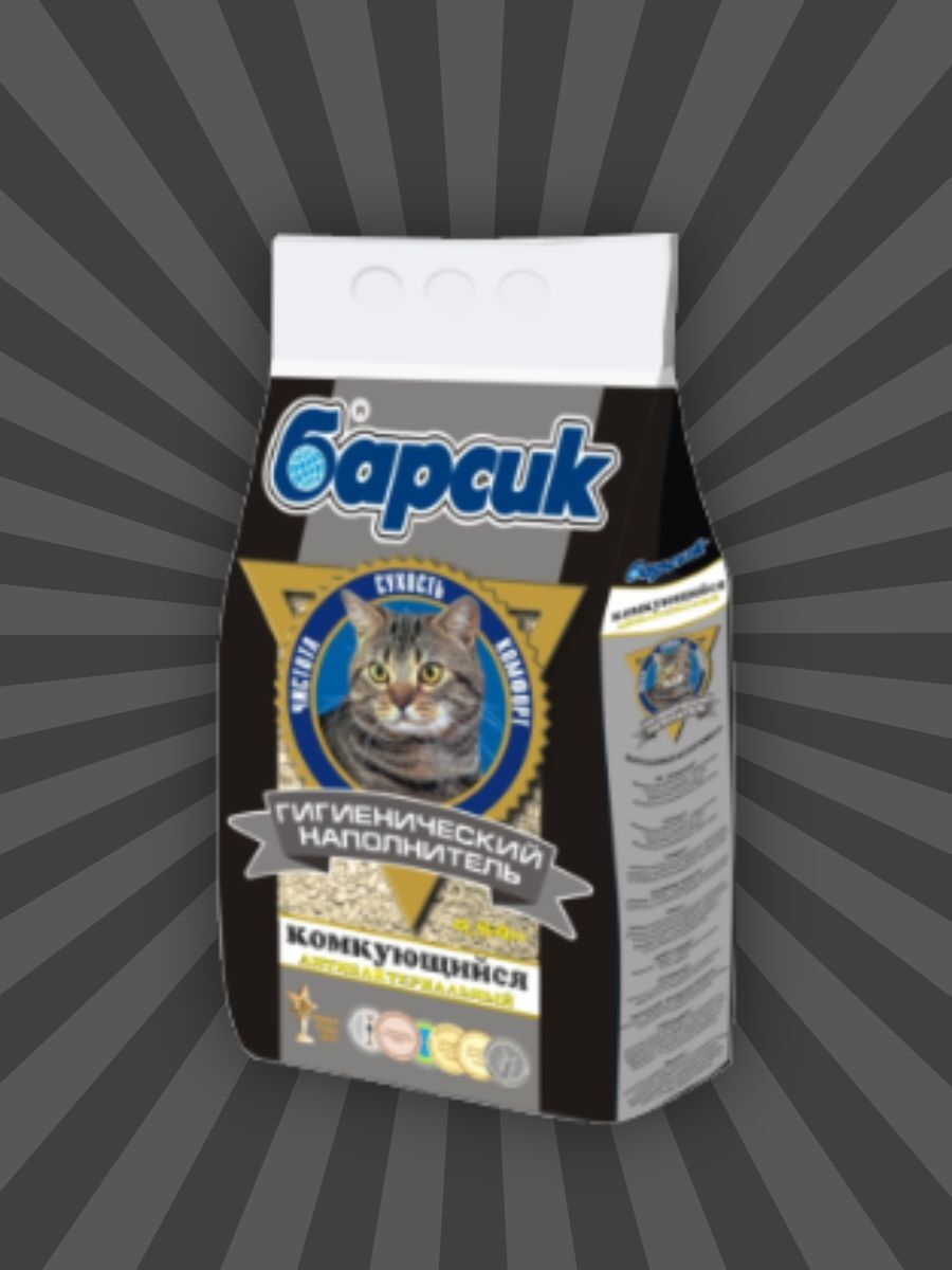 Барсик Наполнитель комкующийся, впит.до 7л 4.54л