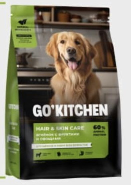 GO'KITCHEN Сухой корм для щенков и собак с ягненком 9.98кг 4640201674349