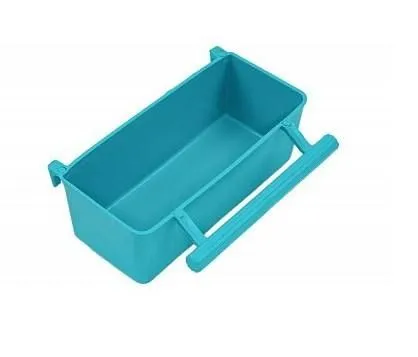 HomePet Кормушка для птиц в клетку прямоугольная, бирюзовая, 9см х 3.5см х 3см