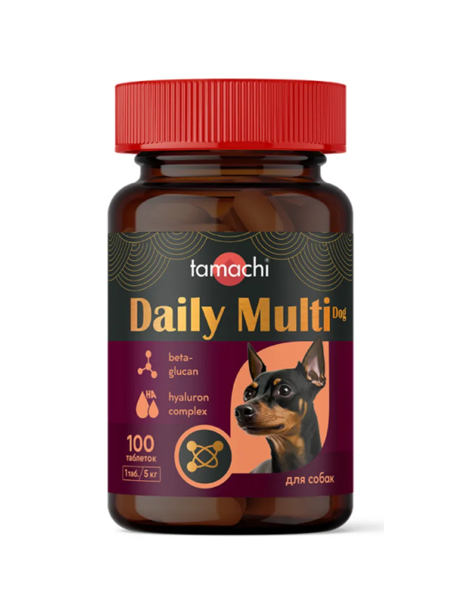 Тамачи Дейли Мульти Дог (Tamachi Daily Multi Dog) витамины для мелких собак 100 таблеток