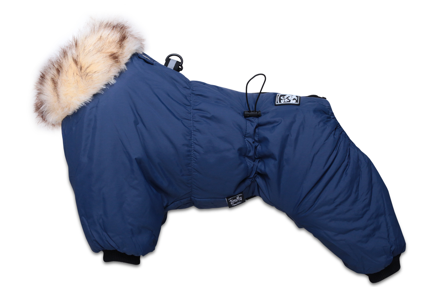 LionPets Комбинезон для собак Lion Nice-Style KLPK131 на мальчика, цвет: темно-синий (Размер XХL (спина 36 см, обхват шеи 28-40 см, обхват груди 44-60 см))