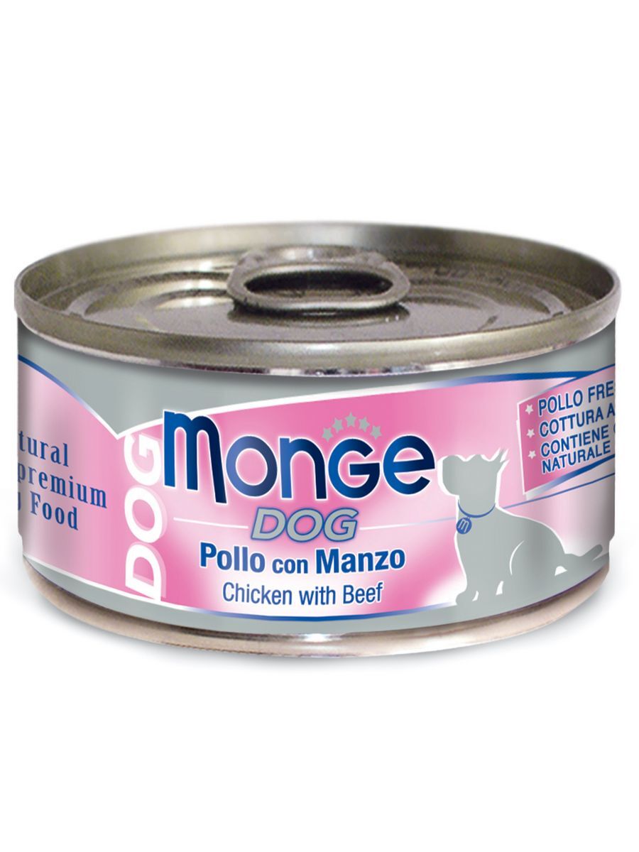 Консервы для собак куриные кусочки с говядиной,  95 г 24шт