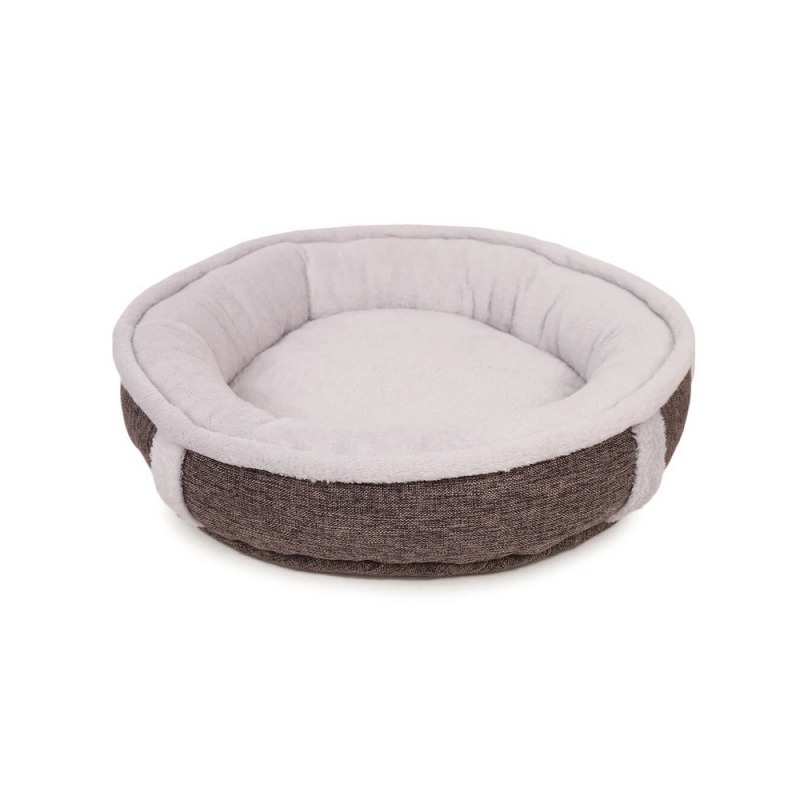 Лежанка ЛОФТ КРУГЛАЯ размер M 47*10 ЛФ-0  СЕРЫЙ Rich Breed (PerseiLine)