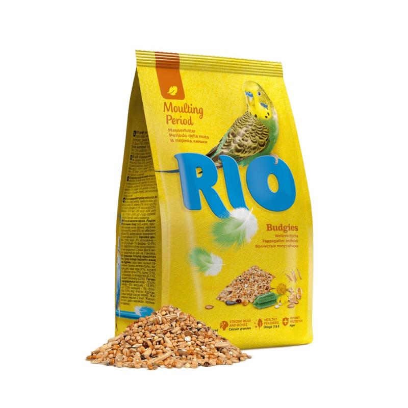 Корм для волнистых попугаев "Rio" (Рио) в период линьки 1 кг