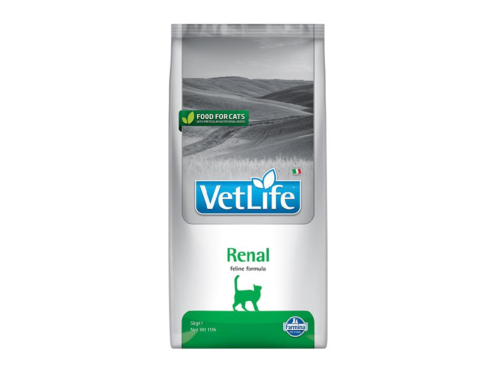 Farmina Сухой корм для кошек Farmina Vet life Renal, при почечной недостаточности, лечебный, ветеринарная диета, 5 кг