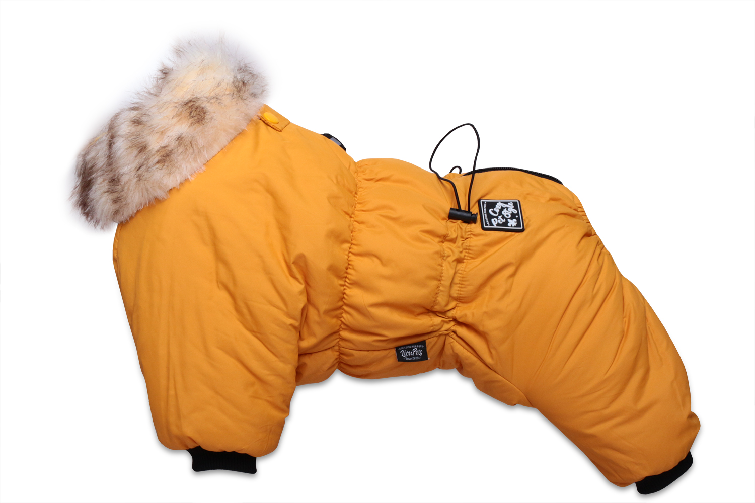 LionPets Комбинезон для собак Lion Nice-Style SLPK133 на девочку, цвет: горчичный (Размер ХL (спина 35 см, обхват шеи 26-35 см, обхват груди 38-48 см))