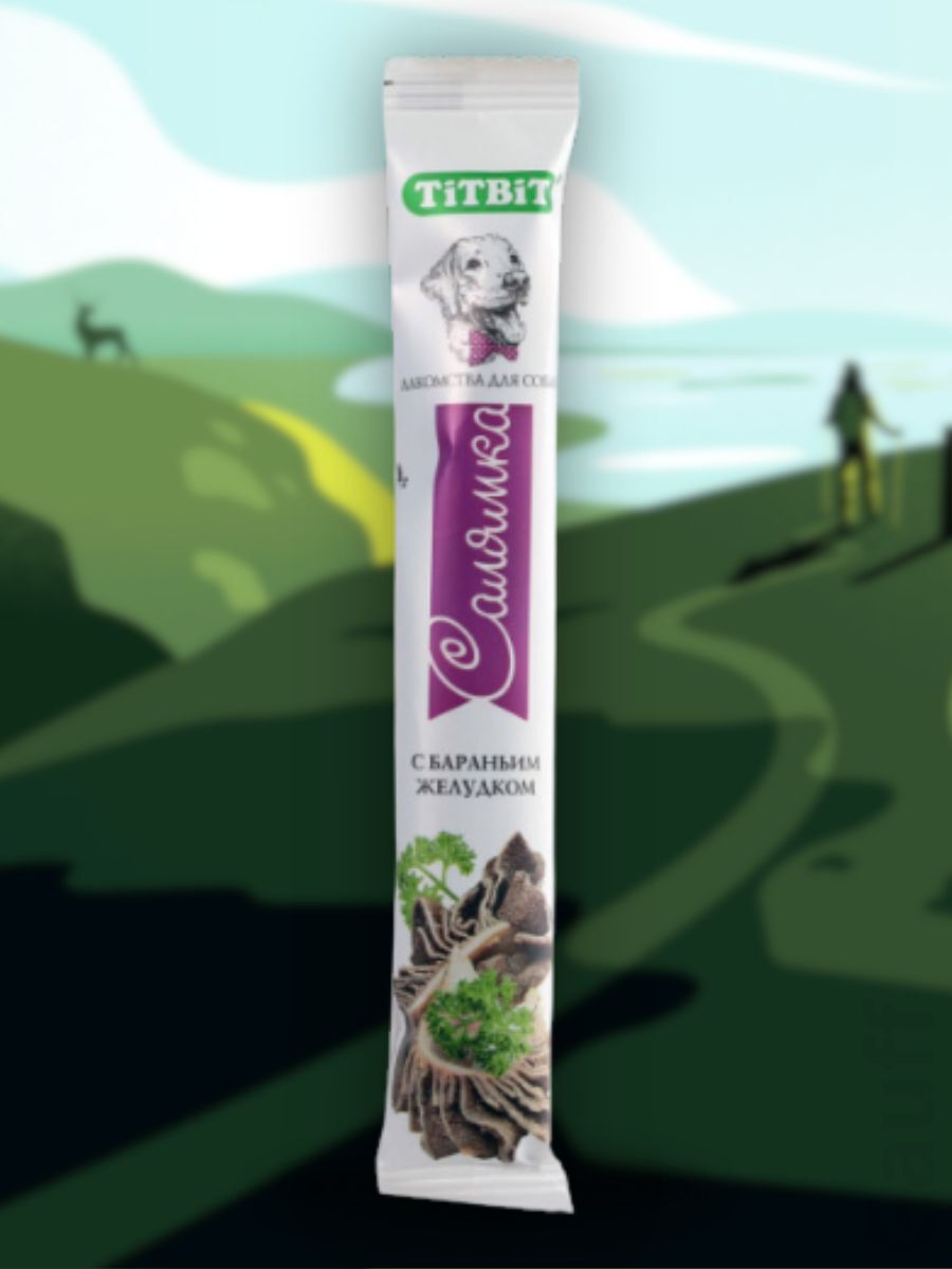 TiTBiT Лакомство Салямка с бараньим желудком 15 гр