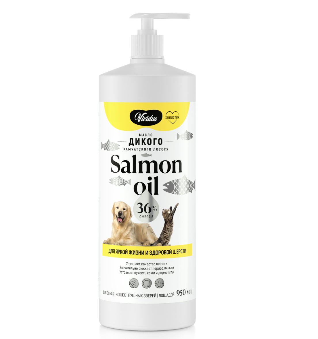 Vividus Масло дикого лосося 0,95 л 4607051432413