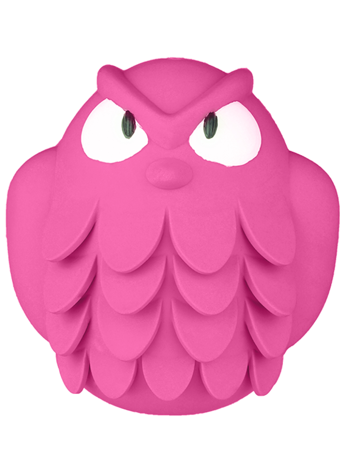 Игрушка Mr.Kranch для собак Сова 13 см розовая с ароматом бекона