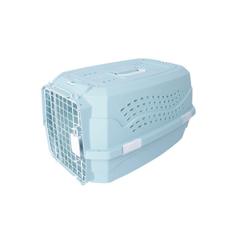 Контейнер-переноска MPets Corsa для животных до 11 кг, цвет голубой, 57*38*33 см