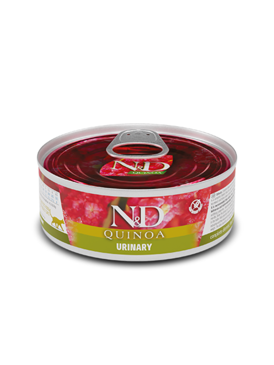 FARMINA Влажный корм для кошек N&D Quinoa, Профилактика МКБ, 80 гр