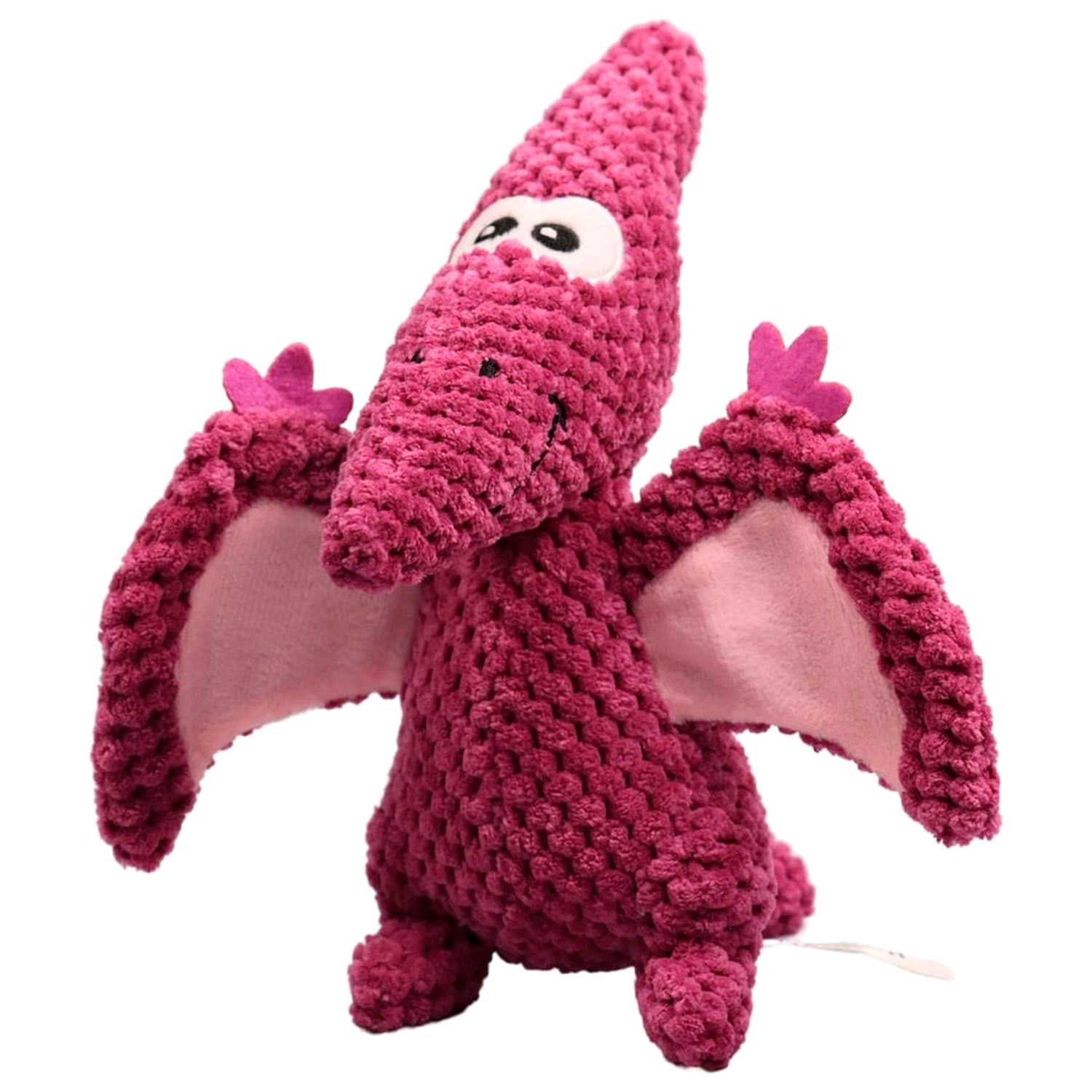 Игрушка Mr.Kranch для собак Птерозавр плюшевая с пищалкой 23 см бордовая (35002)