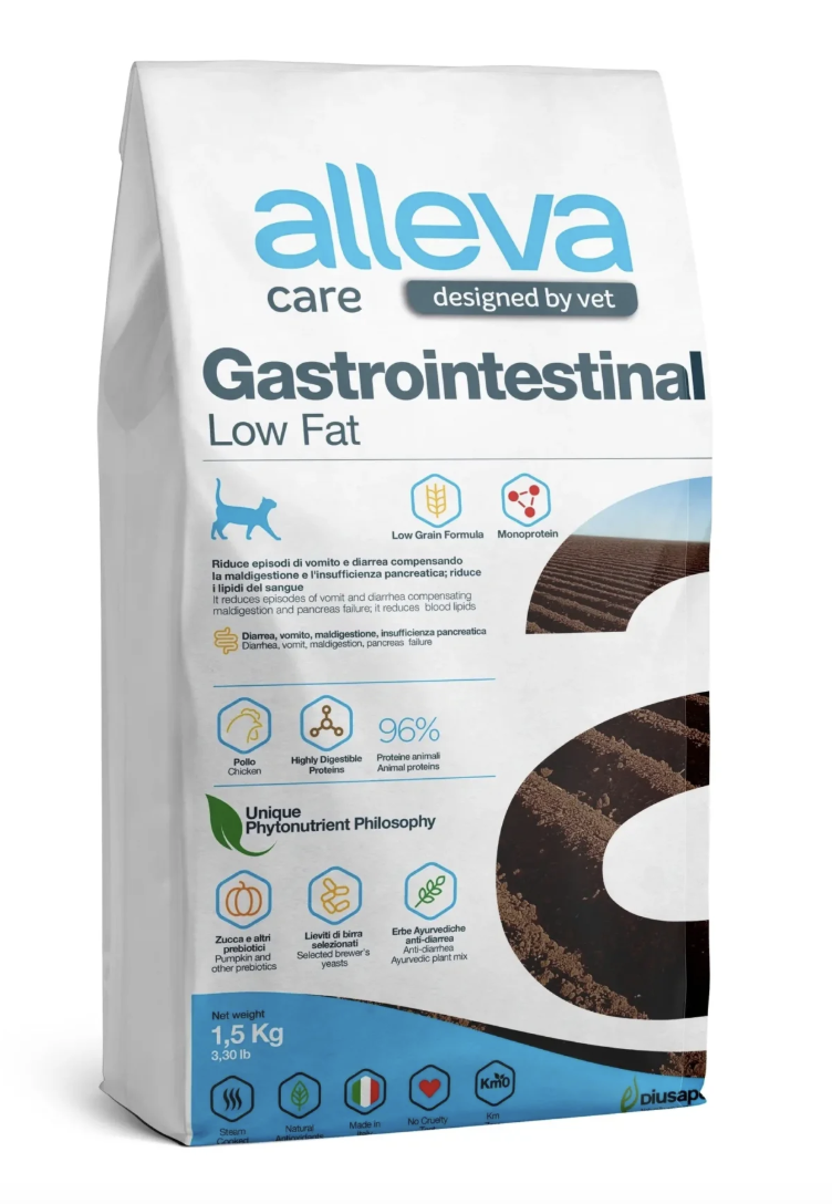 Alleva VET Gastrointestinal Сухой корм для кошек с курицей 5 кг 8002754103374