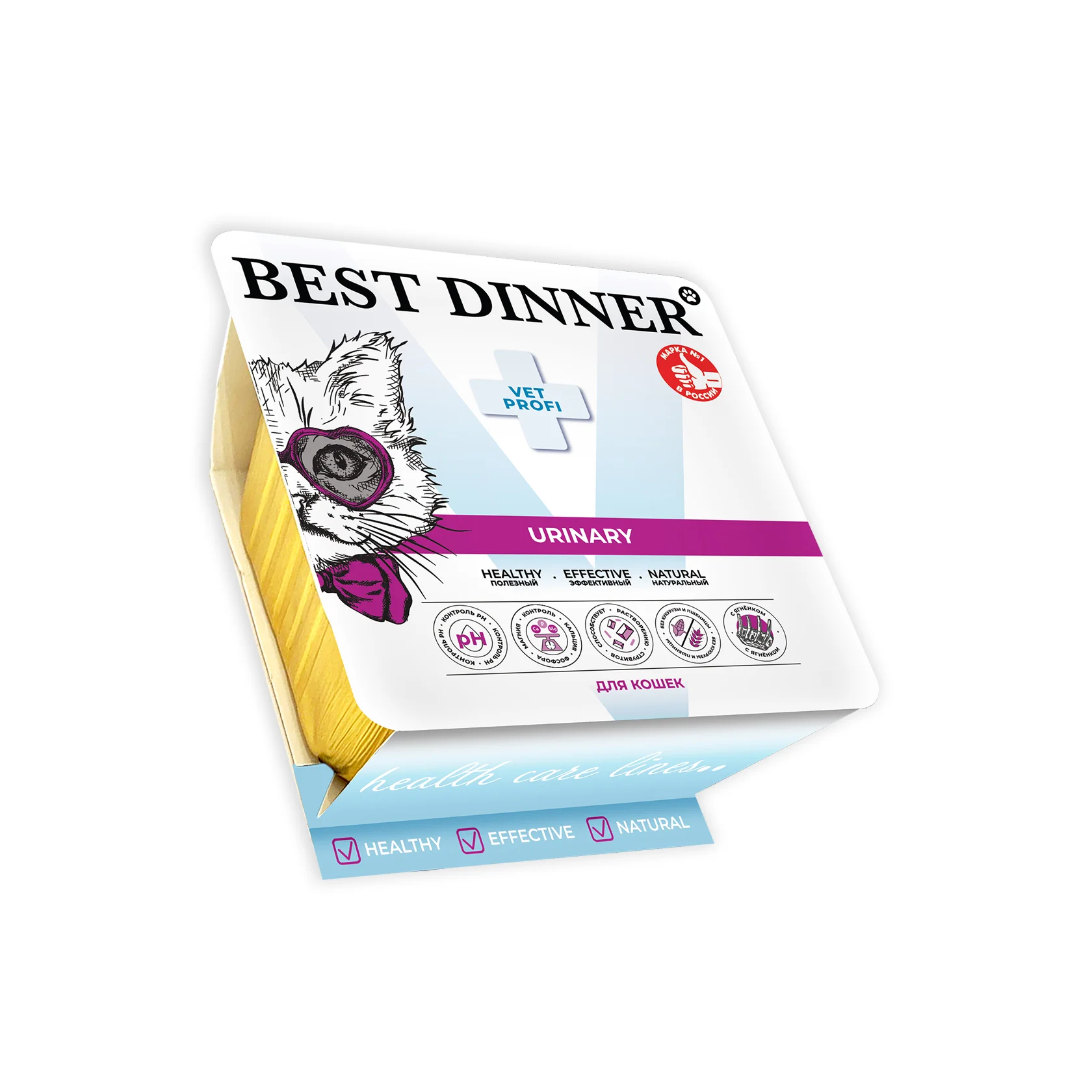 Влажный корм Best Dinner Vet Profi Urinary (Бест Диннер) для кошек при МКБ паштет с ягненком 100г