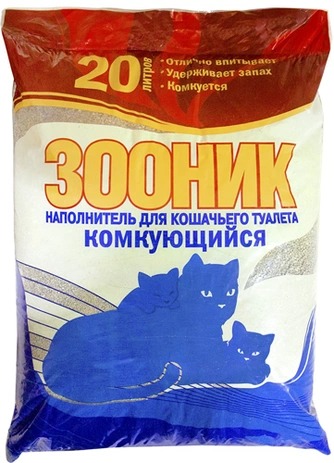 Зооник Наполнитель комкующийся бентонитовый для кошек 20л 4620018925469
