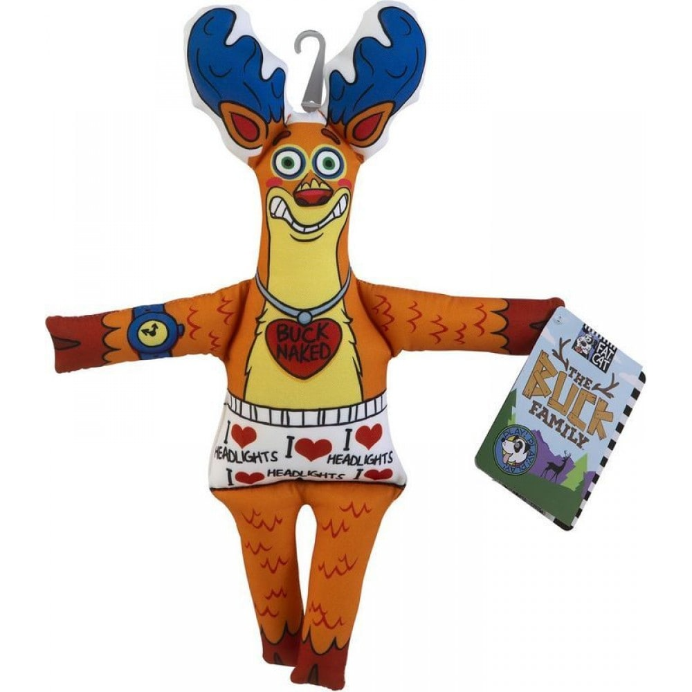 Игрушка для собак FAT CAT THE BUCK FAMILY - BUCK WILD "Семейка Бак - Уаилд", большая, мягкая 39см