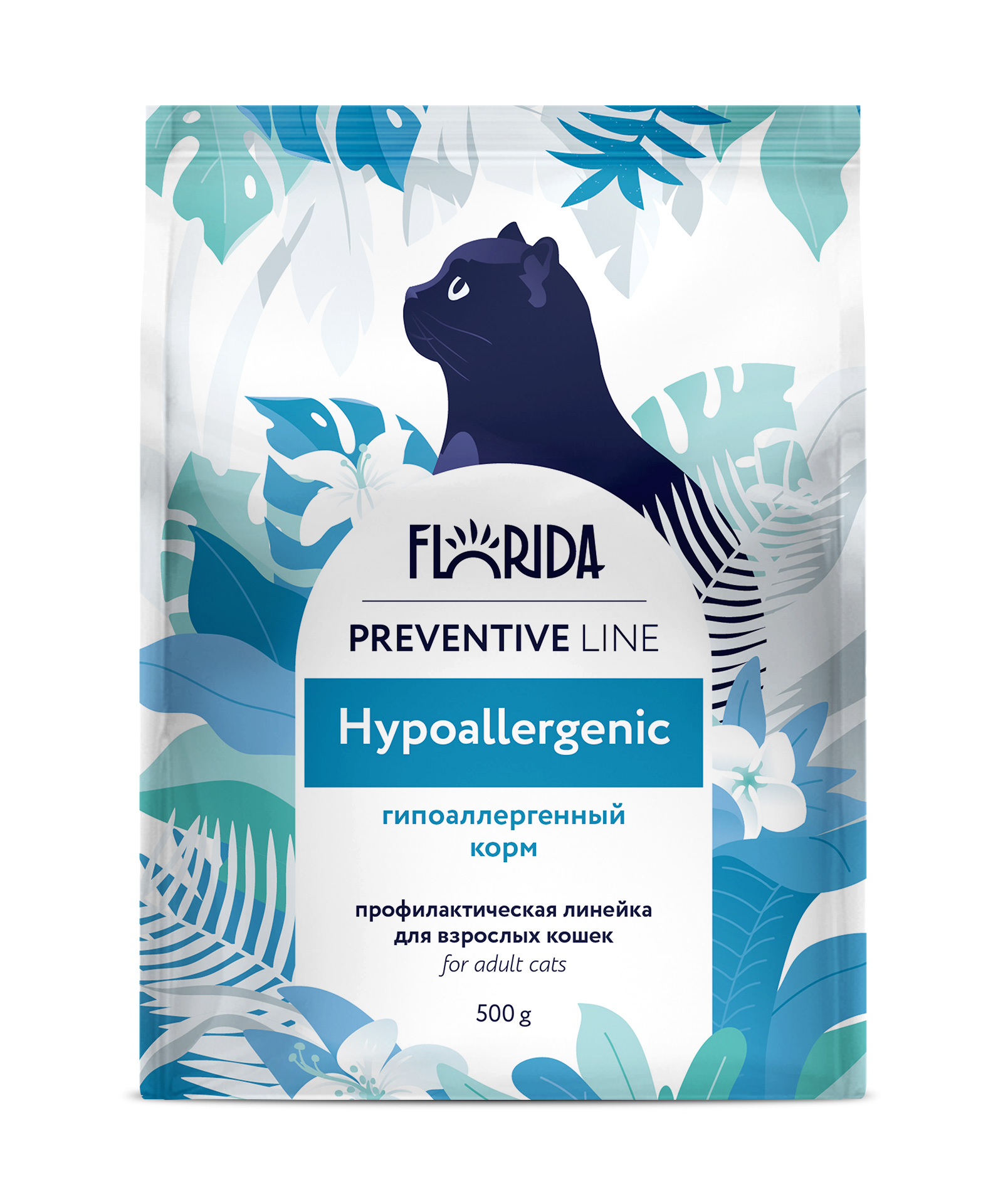 Florida Hypoallergenic (Флорида Гипоаллердженик) Сухой корм для кошек с аллергией 500 г 4640201670747