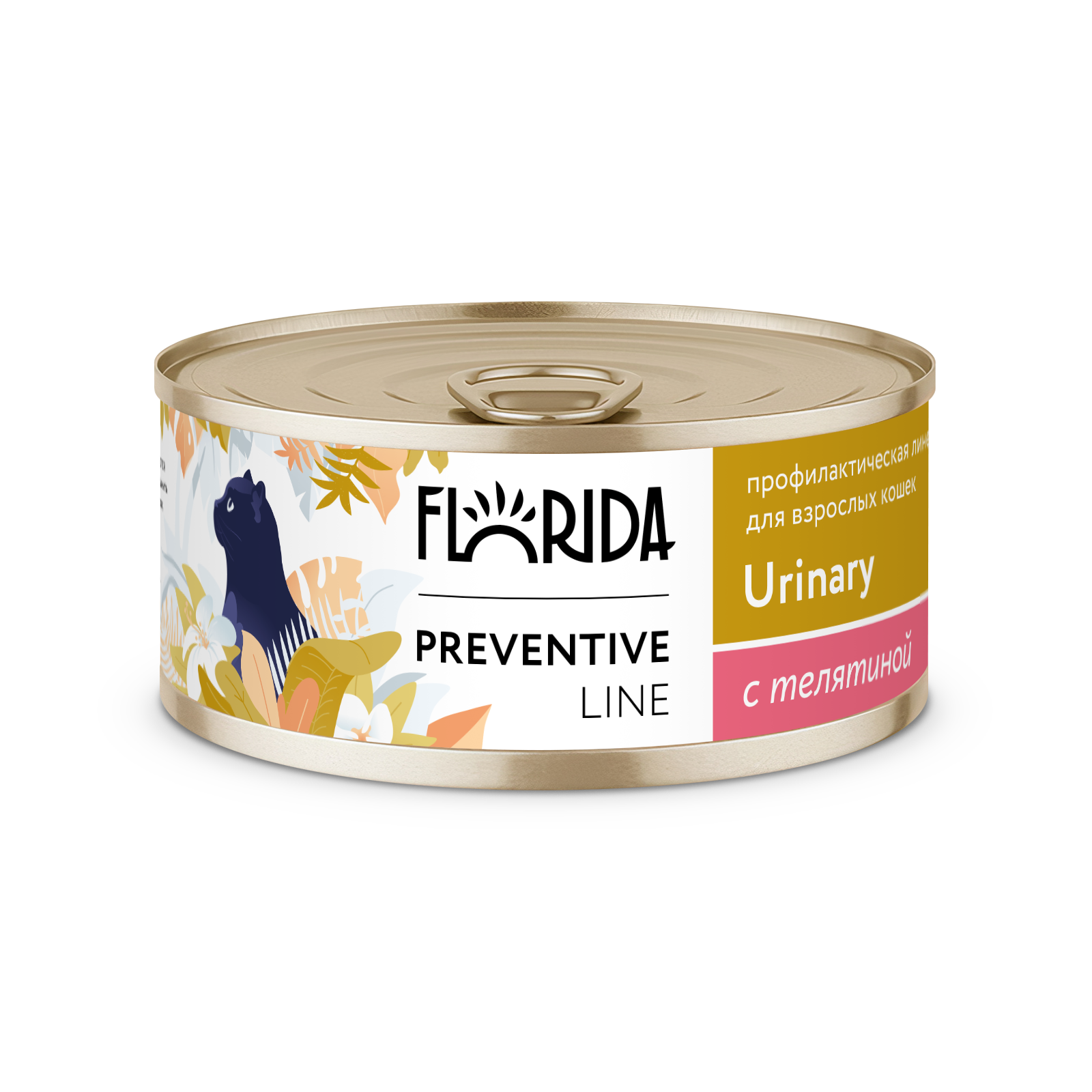 Florida Влажный корм для кошек Urinary, с телятиной, 1шт - 100г 4606920662951