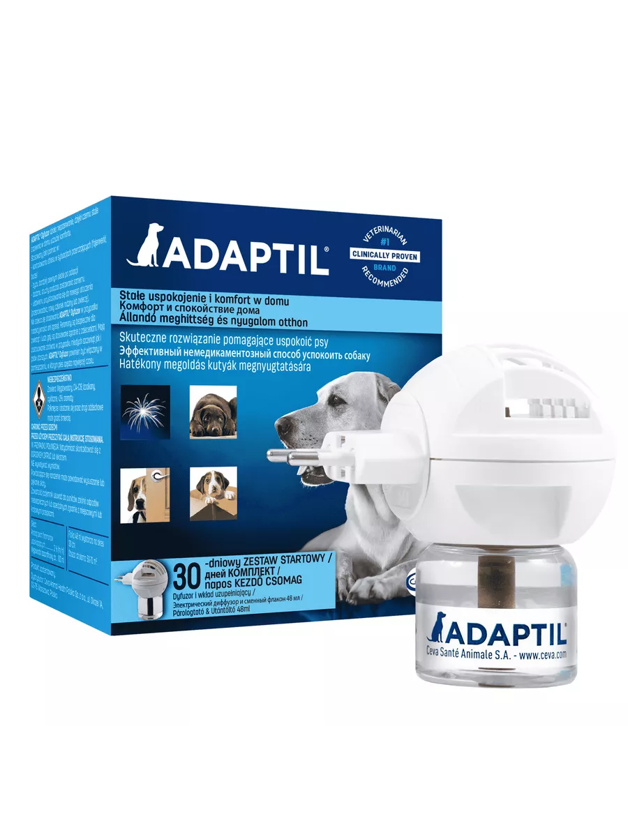 Адаптил феромон для собак, флакон 48 мл + диффузор