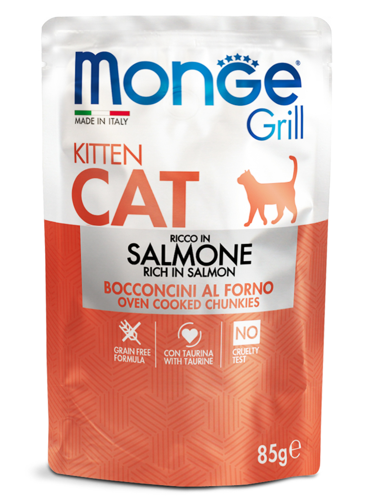 Monge Cat Grill Влажный корм  для котят, с норвежским лососем,  85 г