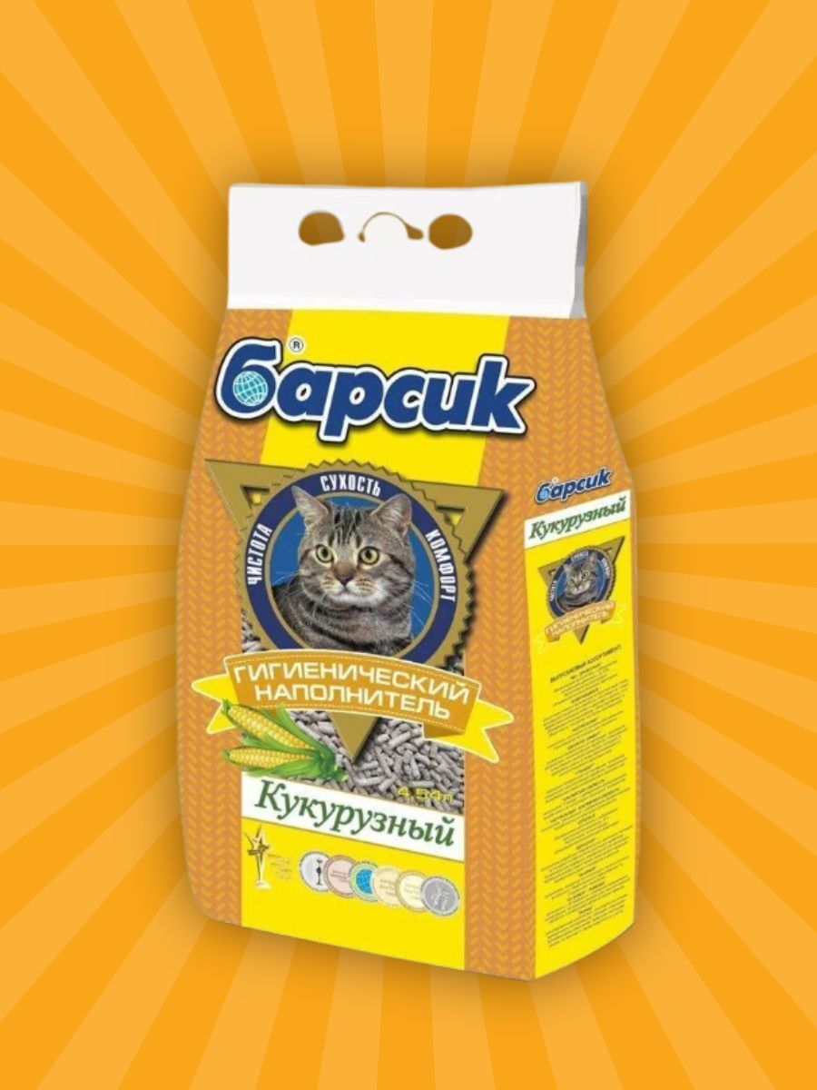 Барсик Наполнитель Кукурузный 4.54л
