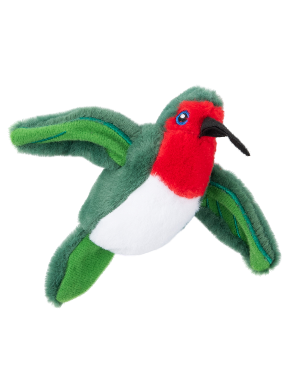 Игрушка Mr.Kranch для кошек Птичка плюшевая с кошачьей мятой 7,5 см зеленая