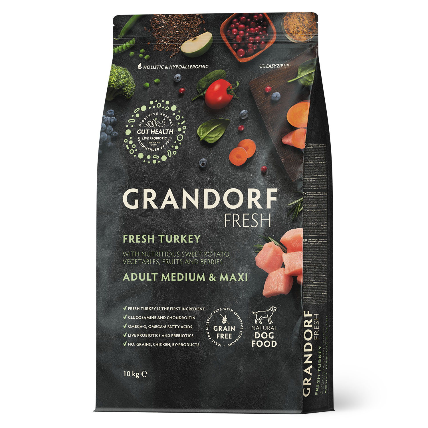 Grandorf Fresh Grandorf Сухой беззерновой корм для средних собак с индейкой 10 кг 5407007852901