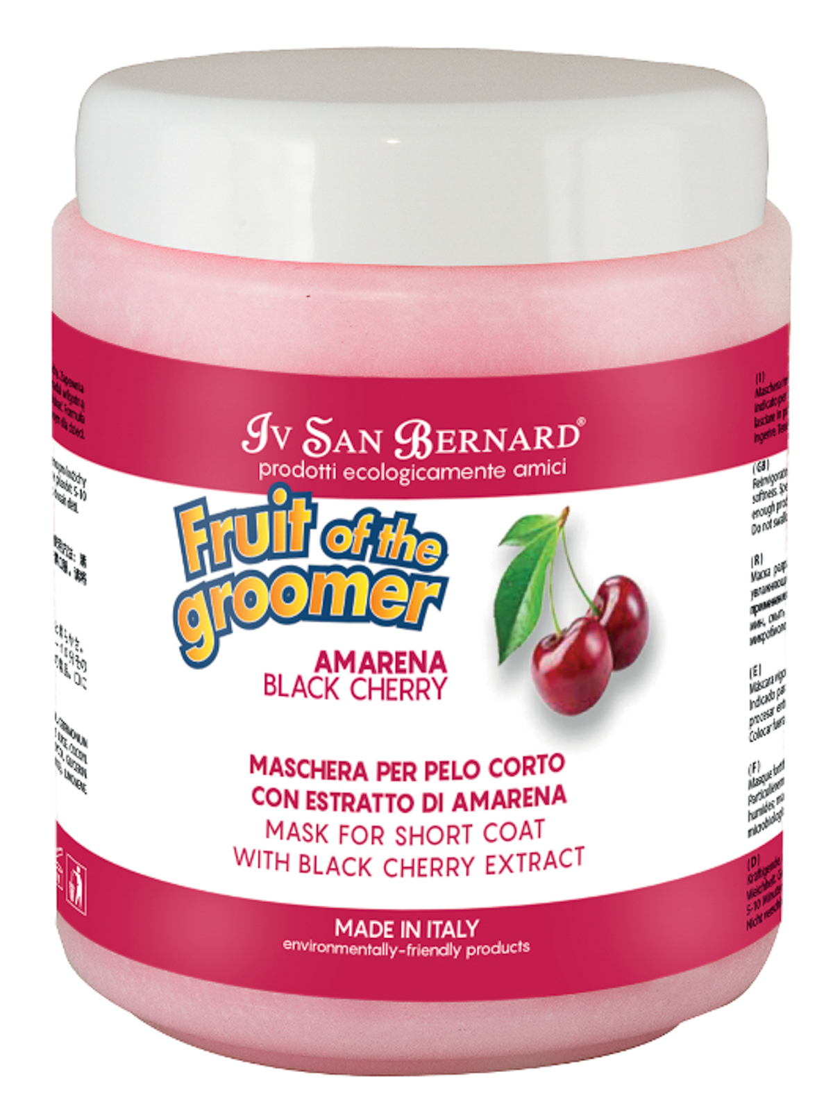 ISB  Cherry Восстанавливающая маска для короткой шерсти 1 л 8022767041173