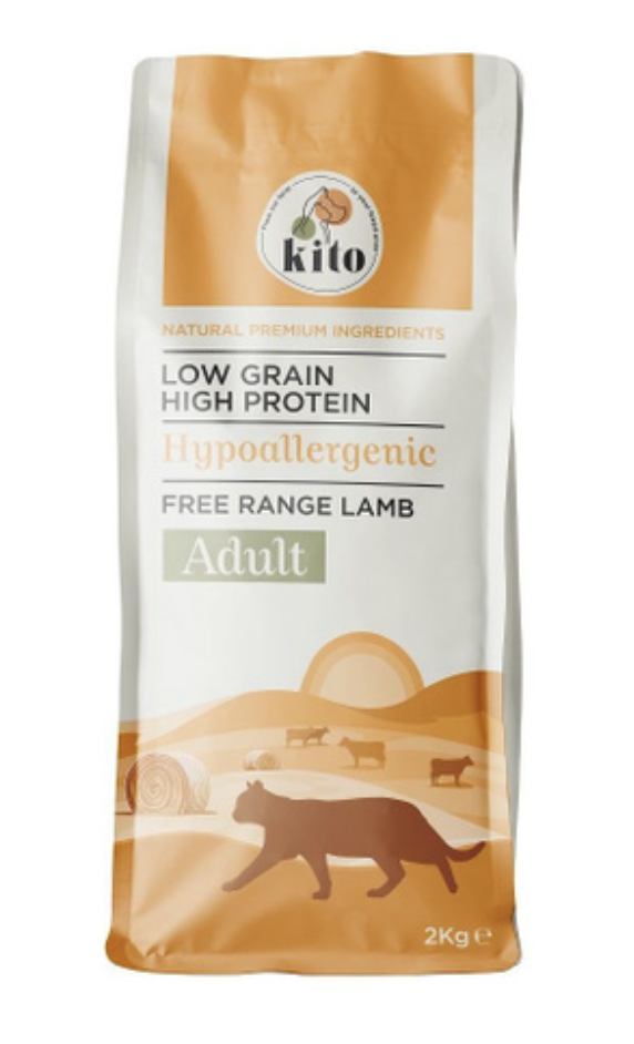 Kito. сухой корм для взрослых кошек с ягненком 2 кг