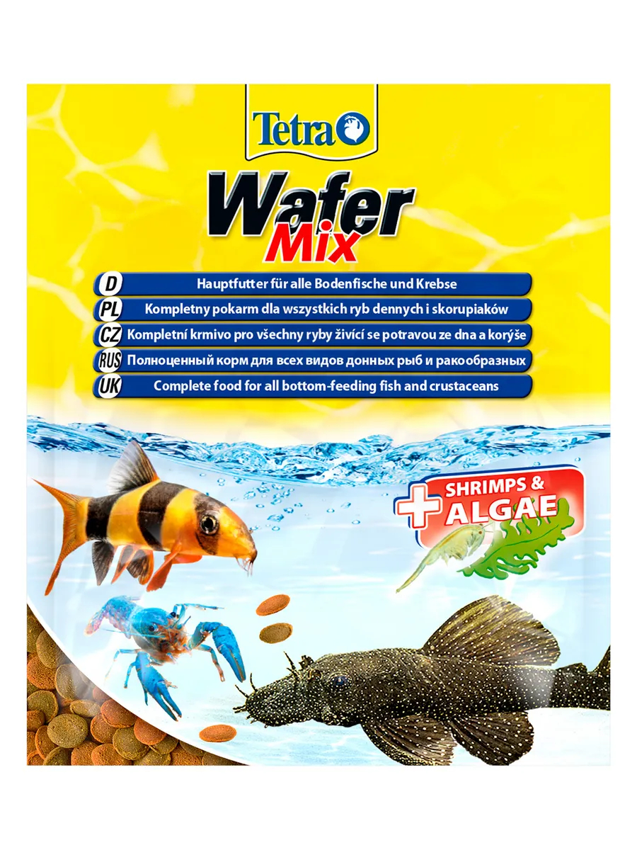 TetraWaferMix корм-чипсы для всех донных рыб 15 г (sachet)