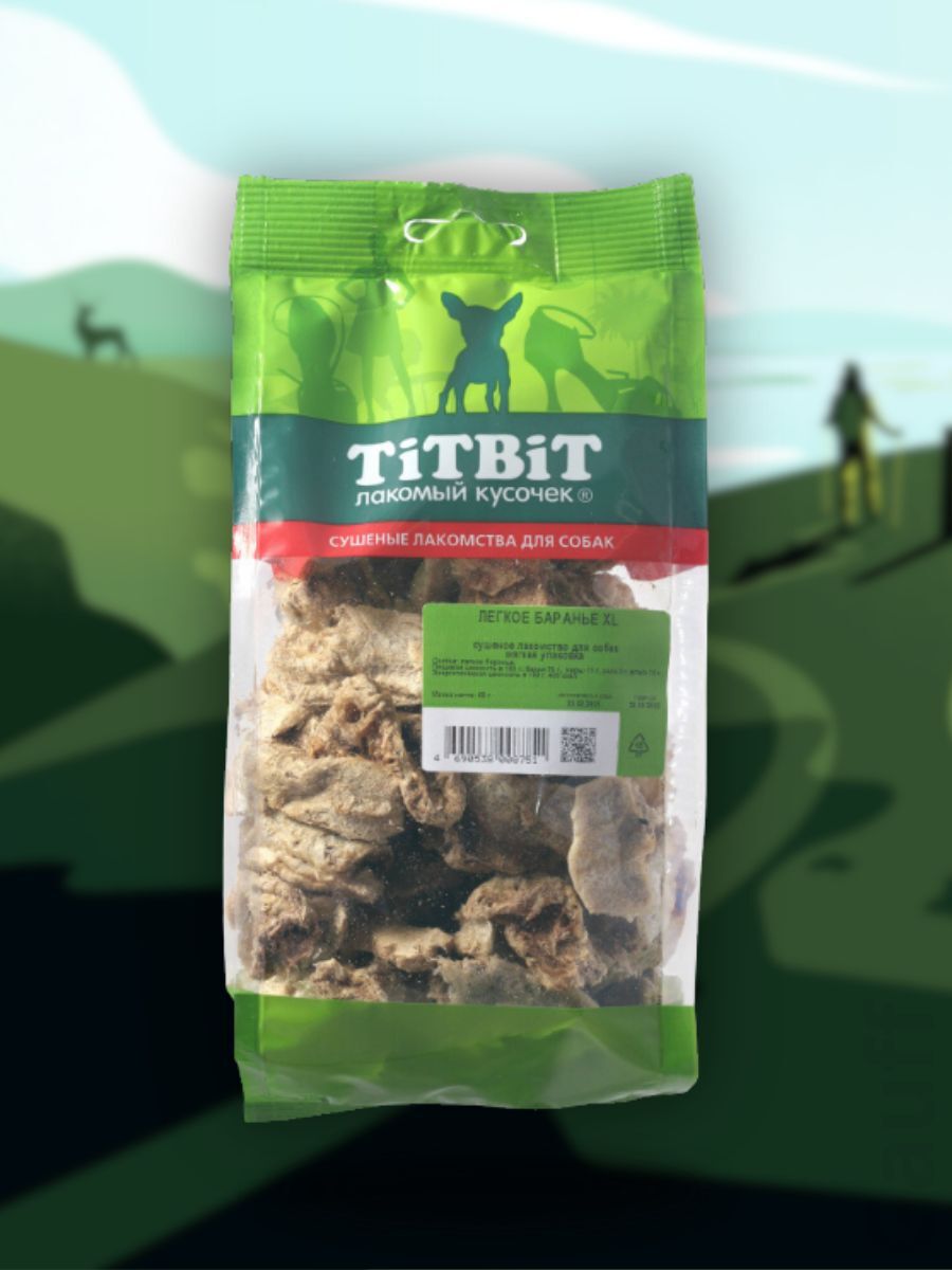TiTBiT Лакомство Легкое баранье XL 68 гр 4690538008751