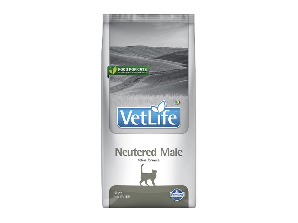 Сухой корм для кастрированных котов Farmina Vet life Neutered Male, лечебный, ветеринарная диета, 10 кг