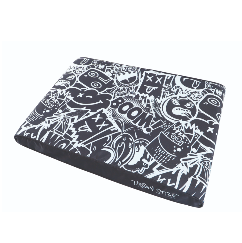 Матрас лежанка URBANSTYLE черно-белый ХL  110x75x12 см, Mpets