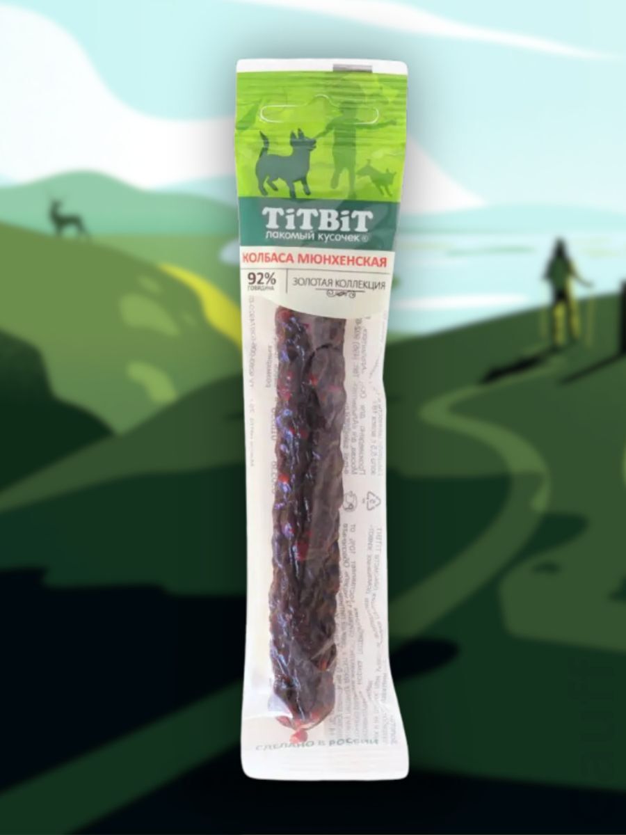 TiTBiT Лакомство Колбаса Мюнхенская для собак 20 гр 4690538018958