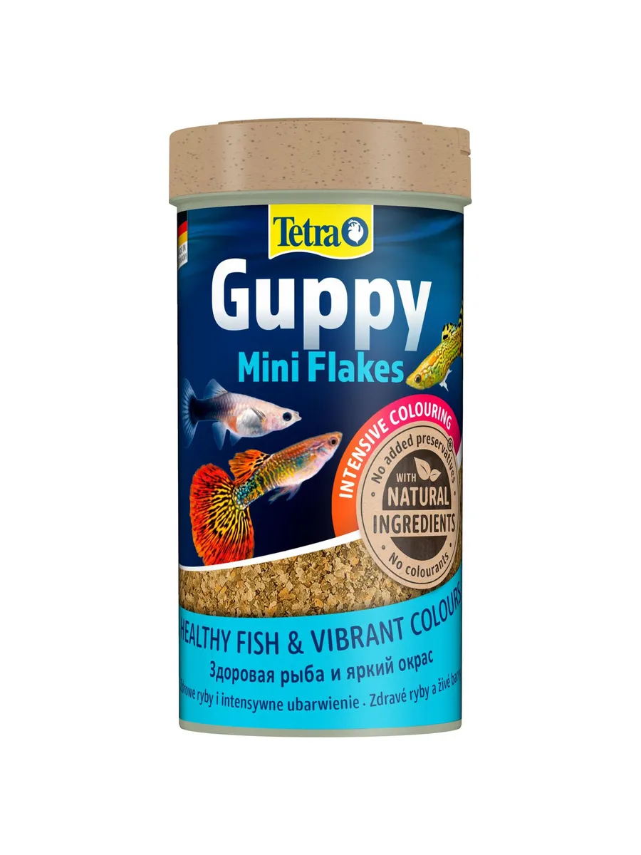 TetraGuppy корм в хлопьях для гуппи 250 мл