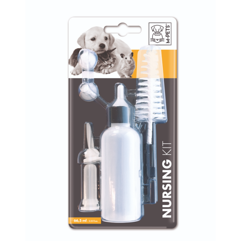 Набор для вскармливания животных : бутылка, 5 сосок, ёршик для мытья бутылки. 66,5 мл 60560900 MPets