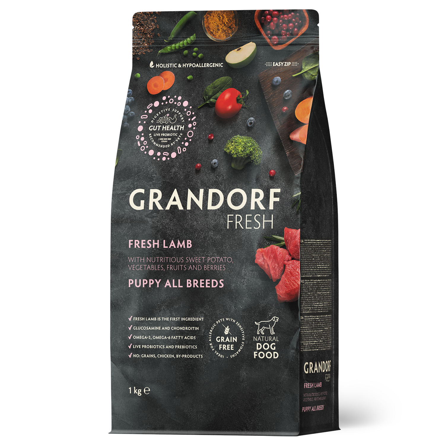 Grandorf Fresh Grandorf Сухой беззерновой корм для щенков с ягненком 1 кг 5407007852741