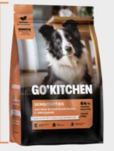 Сухой корм для собак с лососем для чувст. пищ. 400гр