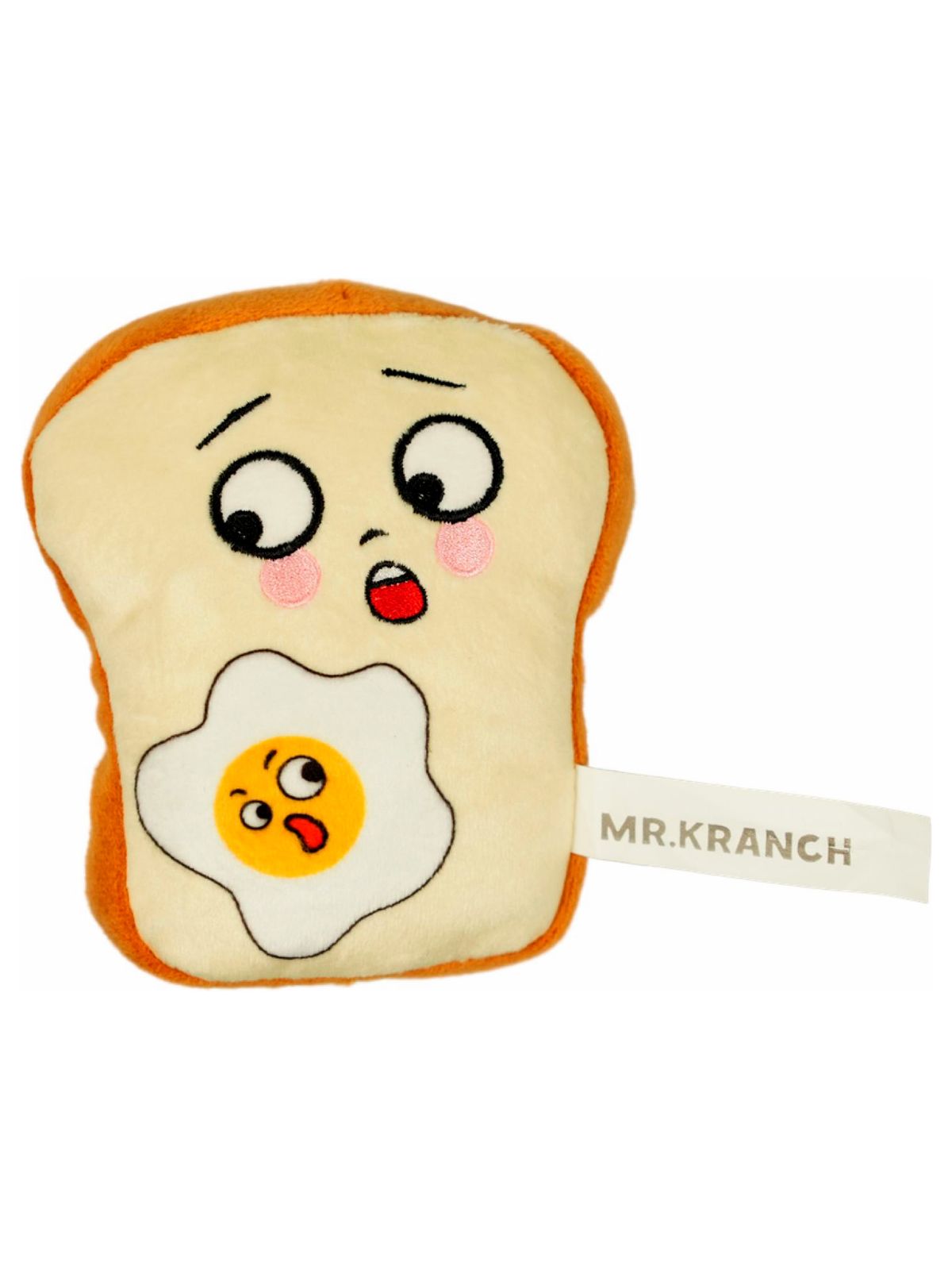 Игрушка Mr.Kranch для собак Тост с пищалкой и шуршащими элементами, 10см