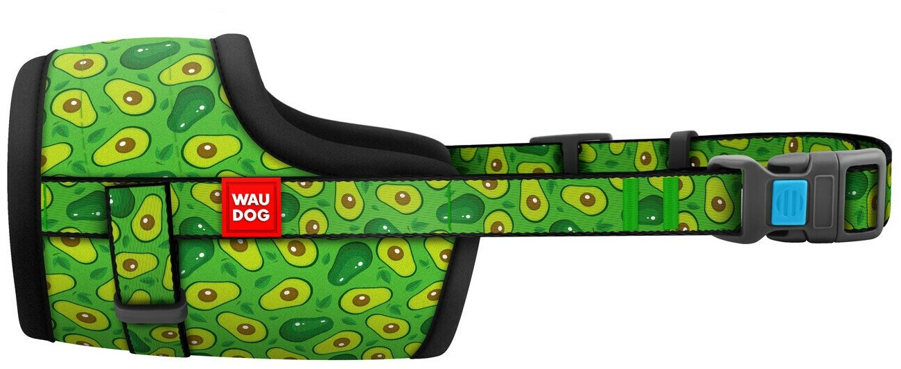 Намордник для собак WAUDOG Nylon "Авокадо", нейлоновый (L, обхват 25-34см)