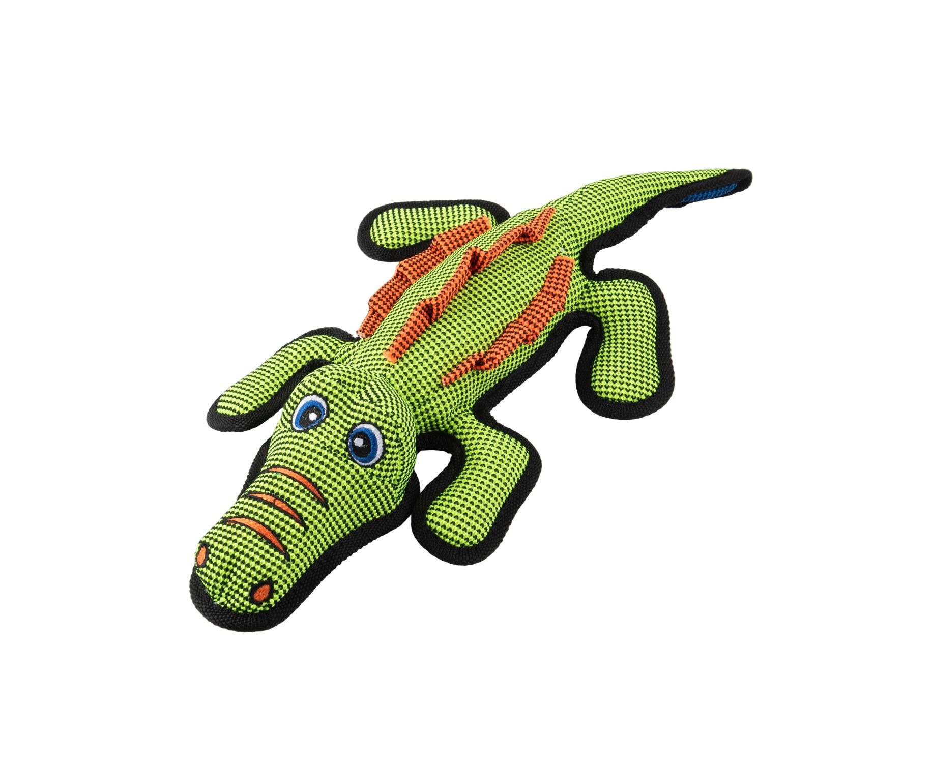 Mr.Kranch Игрушка для собак, Аллигатор плюшевая с пищалкой, зеленая, 47 см