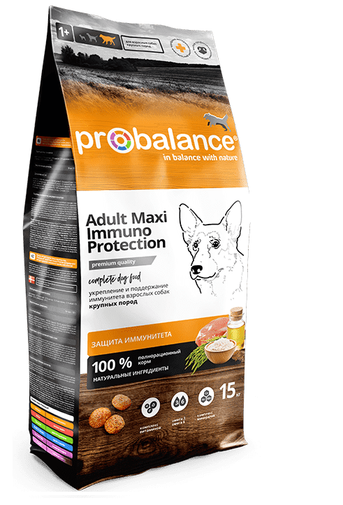 Сухой корм для взрослых собак крупных пород "ProBalance Immuno" (Пробаланс) 15 кг