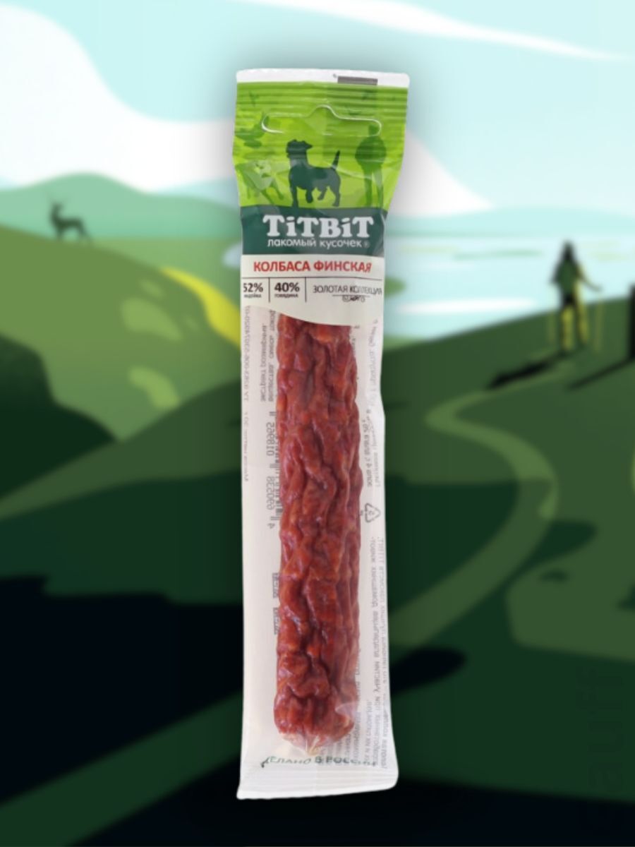 TiTBiT Лакомство Колбаса Финская для собак 30 гр 4690538018965